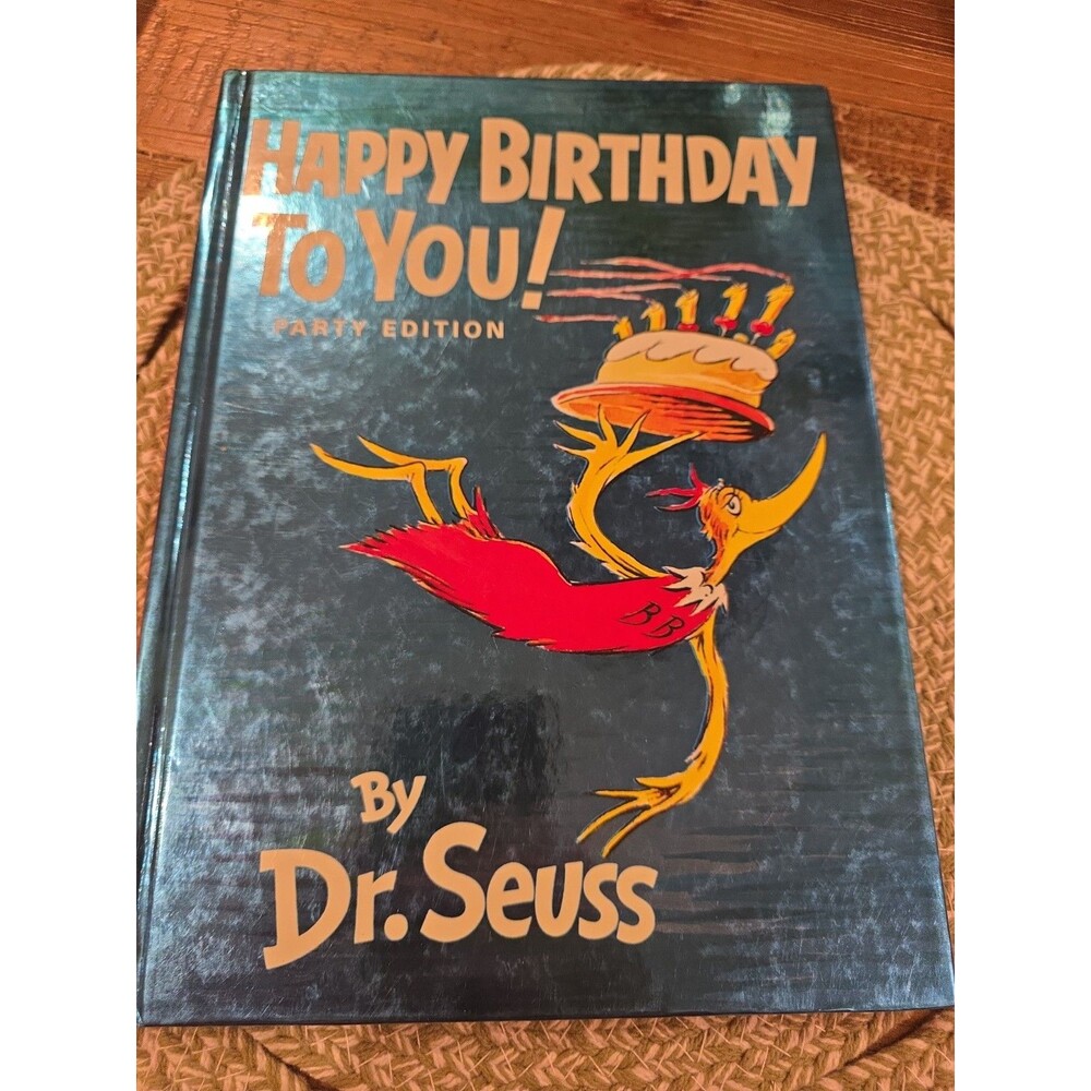 Dr. Seuss Happy Birthday To You Party Edition Book Hardcover Holo Foil Cover